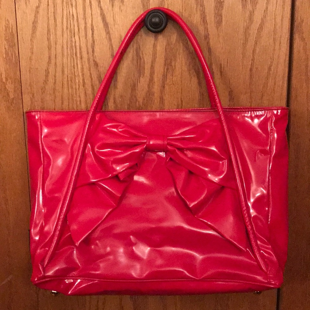 Valentino | Patent Leather Bow Tote